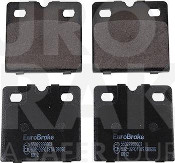 Eurobrake 55022266003 - Комплект спирачно феродо, дискови спирачки vvparts.bg