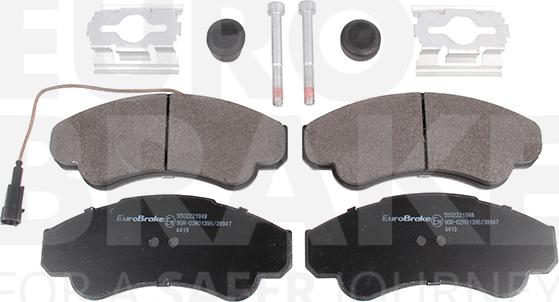 Eurobrake 5502221948 - Комплект спирачно феродо, дискови спирачки vvparts.bg