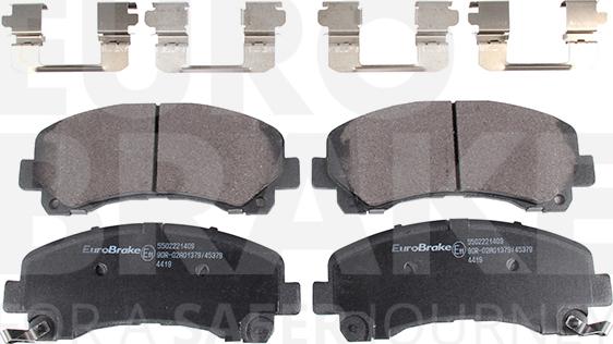 Eurobrake 5502221409 - Комплект спирачно феродо, дискови спирачки vvparts.bg