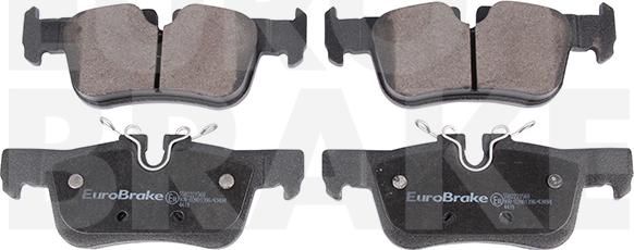 Eurobrake 5502221568 - Комплект спирачно феродо, дискови спирачки vvparts.bg