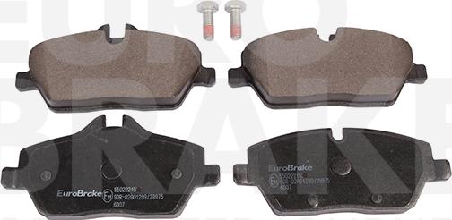 Eurobrake 5502221571 - Комплект спирачно феродо, дискови спирачки vvparts.bg