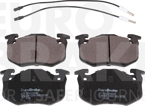 Eurobrake 5502223930 - Комплект спирачно феродо, дискови спирачки vvparts.bg