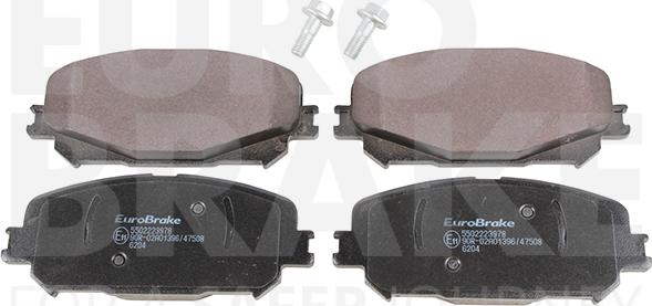 Eurobrake 5502223978 - Комплект спирачно феродо, дискови спирачки vvparts.bg