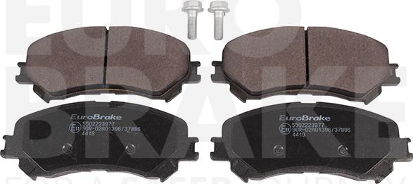 Eurobrake 5502223977 - Комплект спирачно феродо, дискови спирачки vvparts.bg