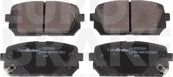 Eurobrake 5502223431 - Комплект спирачно феродо, дискови спирачки vvparts.bg