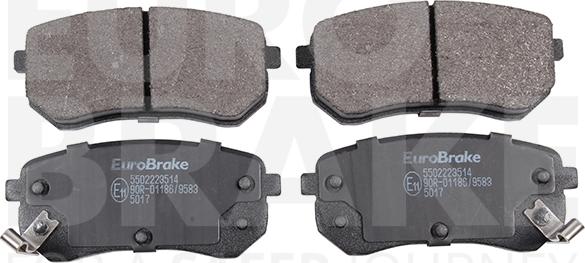 Eurobrake 5502223514 - Комплект спирачно феродо, дискови спирачки vvparts.bg