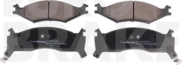 Eurobrake 5502223523 - Комплект спирачно феродо, дискови спирачки vvparts.bg