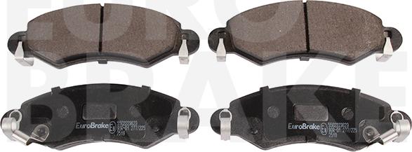 Eurobrake 5502223623 - Комплект спирачно феродо, дискови спирачки vvparts.bg