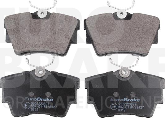 Eurobrake 5502223627 - Комплект спирачно феродо, дискови спирачки vvparts.bg