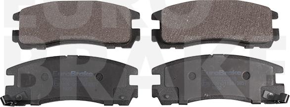 Eurobrake 5502223016 - Комплект спирачно феродо, дискови спирачки vvparts.bg