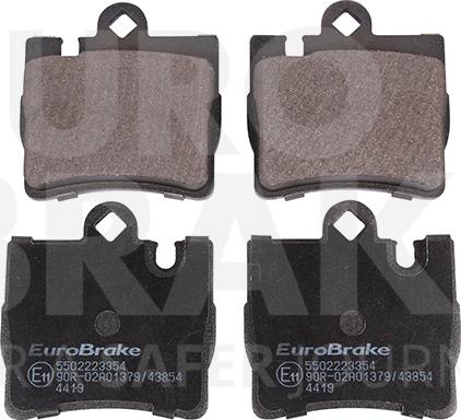 Eurobrake 5502223354 - Комплект спирачно феродо, дискови спирачки vvparts.bg