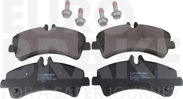 Eurobrake 5502223365 - Комплект спирачно феродо, дискови спирачки vvparts.bg