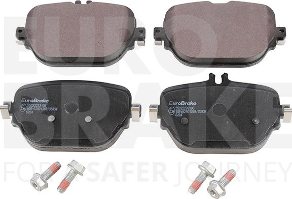 Eurobrake 55022233106 - Комплект спирачно феродо, дискови спирачки vvparts.bg