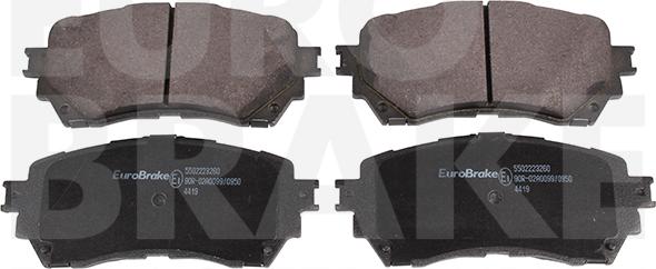Eurobrake 5502223260 - Комплект спирачно феродо, дискови спирачки vvparts.bg