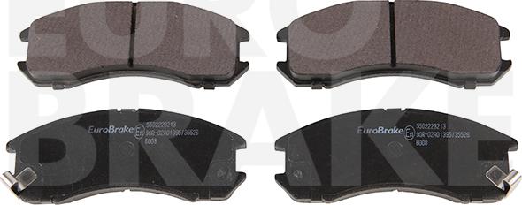 Eurobrake 5502223213 - Комплект спирачно феродо, дискови спирачки vvparts.bg