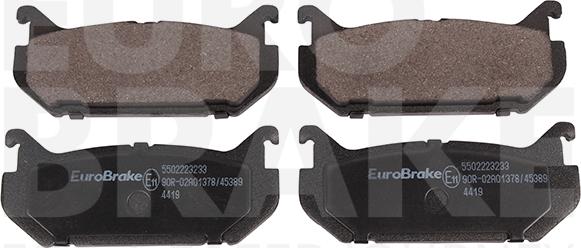 Eurobrake 5502223233 - Комплект спирачно феродо, дискови спирачки vvparts.bg