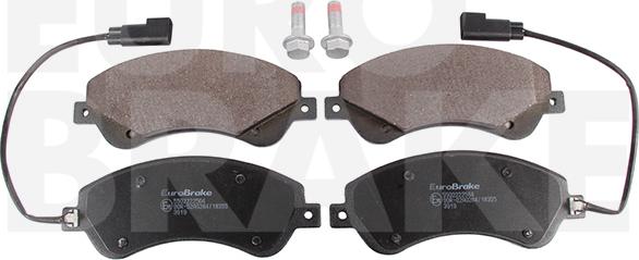 Eurobrake 5502222564 - Комплект спирачно феродо, дискови спирачки vvparts.bg