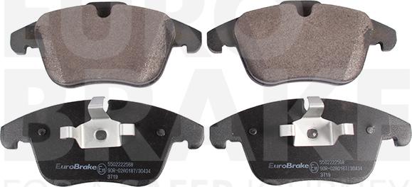 Eurobrake 5502222568 - Комплект спирачно феродо, дискови спирачки vvparts.bg