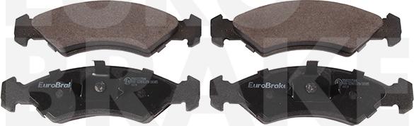 Eurobrake 5502222504 - Комплект спирачно феродо, дискови спирачки vvparts.bg