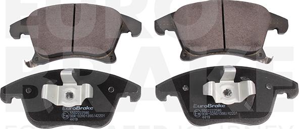 Eurobrake 5502222586 - Комплект спирачно феродо, дискови спирачки vvparts.bg