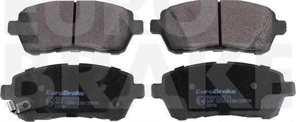 Eurobrake 5502222573 - Комплект спирачно феродо, дискови спирачки vvparts.bg