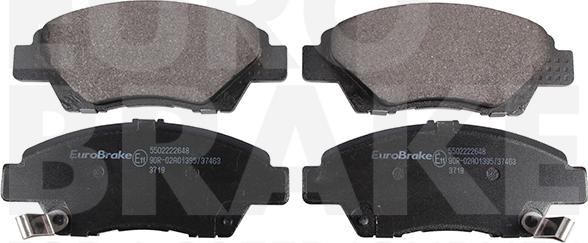 Eurobrake 5502222648 - Комплект спирачно феродо, дискови спирачки vvparts.bg