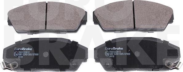 Eurobrake 5502222612 - Комплект спирачно феродо, дискови спирачки vvparts.bg