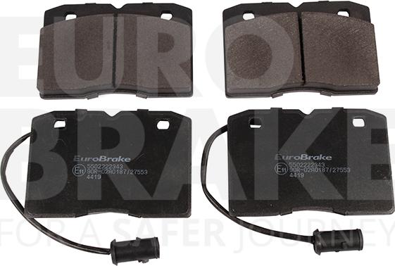 Eurobrake 5502222343 - Комплект спирачно феродо, дискови спирачки vvparts.bg