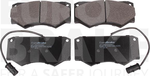 Eurobrake 5502222342 - Комплект спирачно феродо, дискови спирачки vvparts.bg