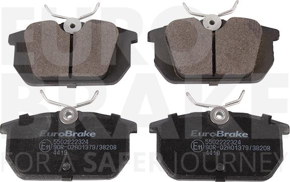 Eurobrake 5502222324 - Комплект спирачно феродо, дискови спирачки vvparts.bg