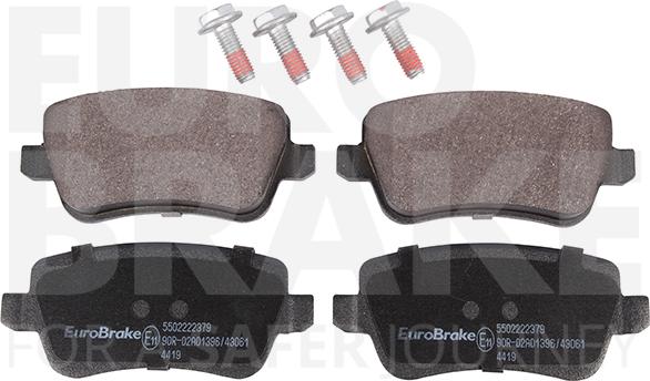 Eurobrake 5502222379 - Комплект спирачно феродо, дискови спирачки vvparts.bg