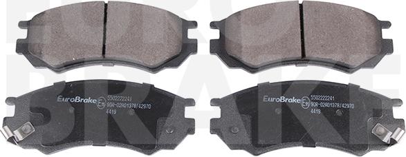 Eurobrake 5502222241 - Комплект спирачно феродо, дискови спирачки vvparts.bg