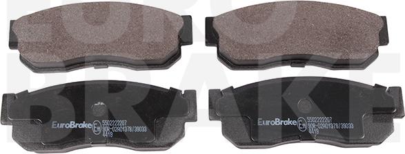 Eurobrake 5502222207 - Комплект спирачно феродо, дискови спирачки vvparts.bg