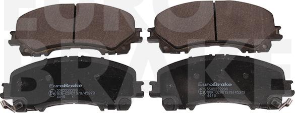 Eurobrake 5502222286 - Комплект спирачно феродо, дискови спирачки vvparts.bg
