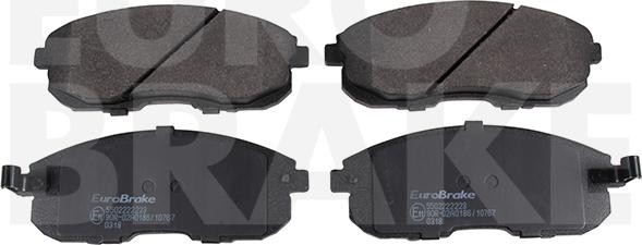 Eurobrake 5502222223 - Комплект спирачно феродо, дискови спирачки vvparts.bg