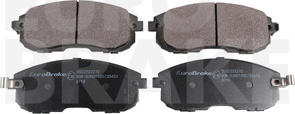 Eurobrake 5502222270 - Комплект спирачно феродо, дискови спирачки vvparts.bg