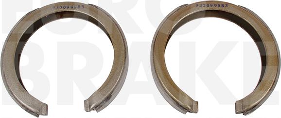 Eurobrake 58492799883 - Комплект спирачна челюст, ръчна спирачка vvparts.bg