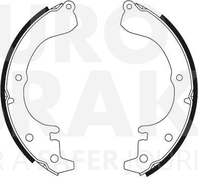 Eurobrake 58492745351 - Комплект спирачна челюст vvparts.bg