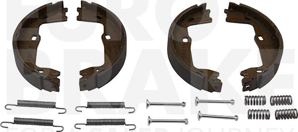 Eurobrake 58492736869 - Комплект спирачна челюст, ръчна спирачка vvparts.bg