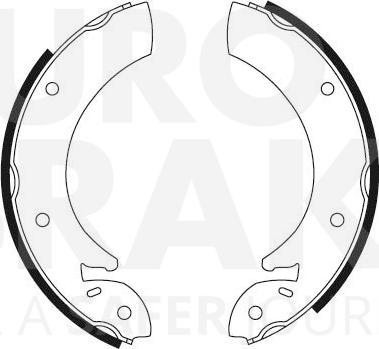 Eurobrake 58492725056 - Комплект спирачна челюст vvparts.bg