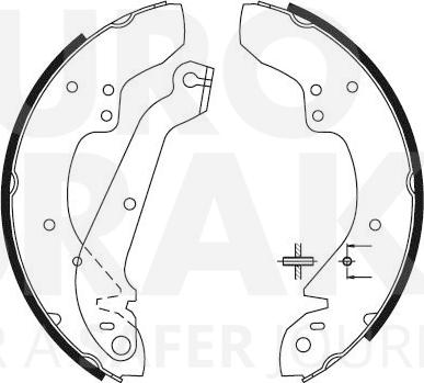 Eurobrake 58492725358 - Комплект спирачна челюст vvparts.bg