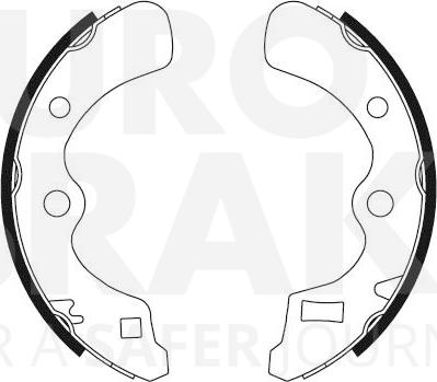 Eurobrake 58492726450 - Комплект спирачна челюст vvparts.bg