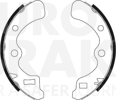 Eurobrake 58492726367 - Комплект спирачна челюст vvparts.bg