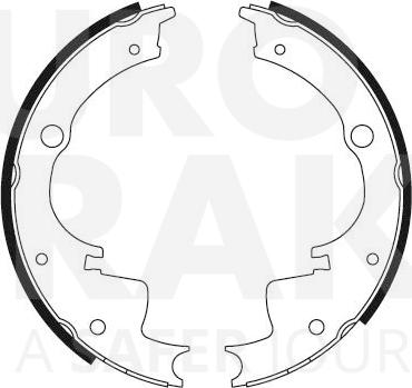 Eurobrake 58492723363 - Комплект спирачна челюст vvparts.bg