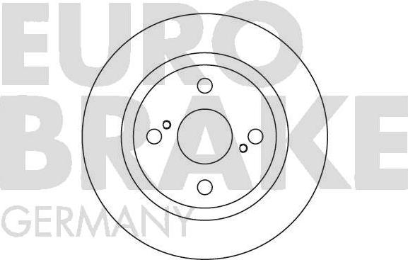 Eurobrake 5815204552 - Спирачен диск vvparts.bg