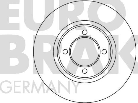 Eurobrake 5815204518 - Спирачен диск vvparts.bg