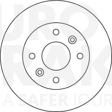 Eurobrake 5815203949 - Спирачен диск vvparts.bg