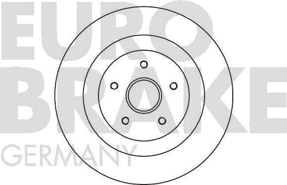 Eurobrake 5815203952 - Спирачен диск vvparts.bg