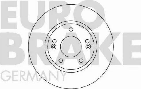 Eurobrake 5815203421 - Спирачен диск vvparts.bg