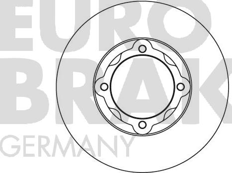 Eurobrake 5815203001 - Спирачен диск vvparts.bg